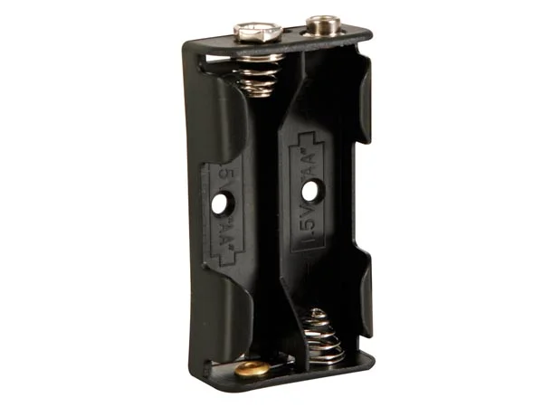 Suporte Pilhas 2xAA com Terminal para Pilha 9v