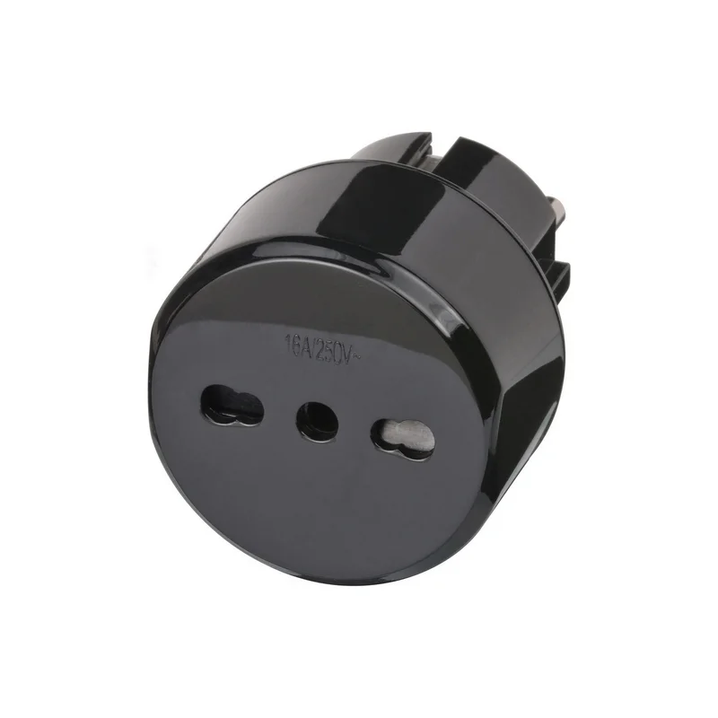 Adaptador de Viagem Itália-Europa com Conexão à T.