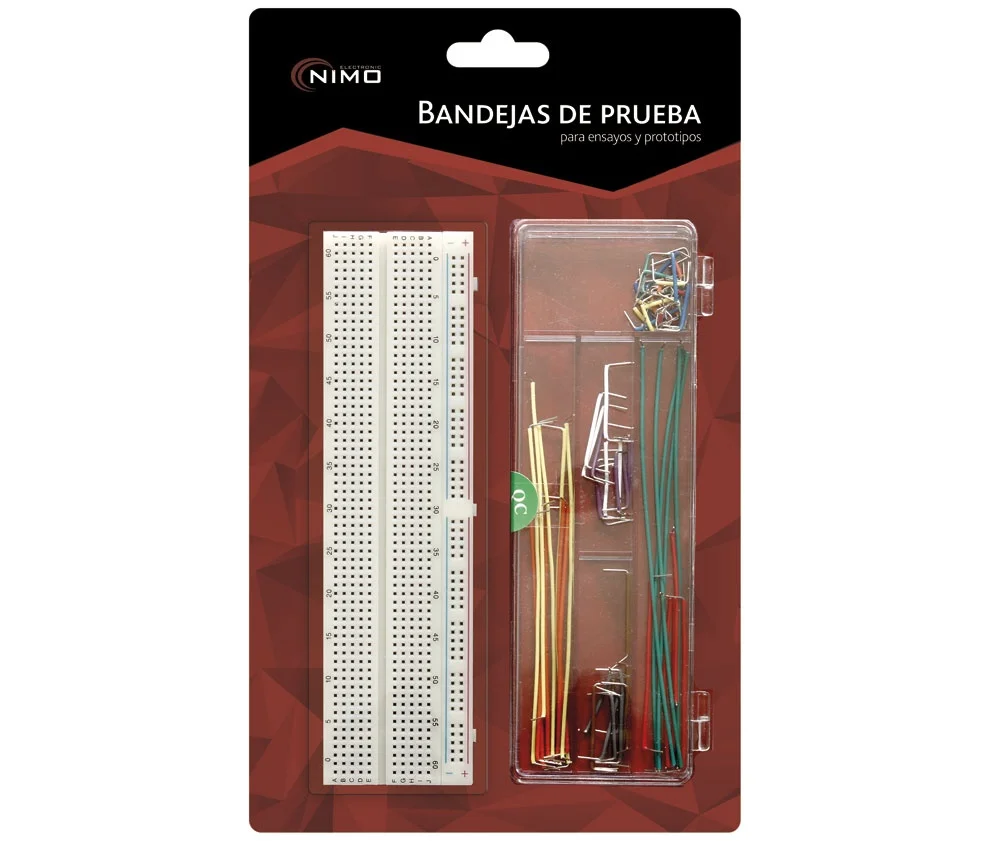 BP008 Kit de breadboard 730 furos com kit de 70 shunts