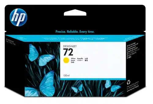 Tinteiro de Tinta Original Hp 72 Amarelo