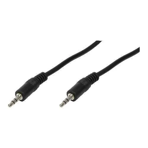 Logilink 3.5mm - 3.5mm, 10m Cabo de Áudio Preto