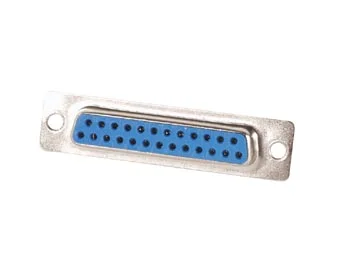 Conector 25-Pin Sub-D Fêmea - Montagem Chassis