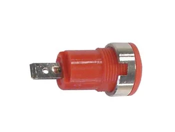 Alveolo 8mm Painel Ligação Faston Vermelho