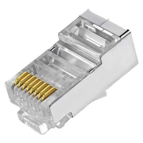 Conectores - Rj45 Ftp Cat 5e para Crimpar - Compa.