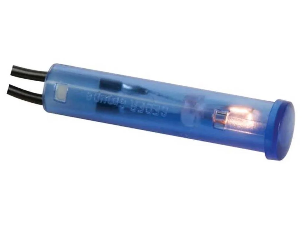 Luz Piloto Redonda 7mm 24v Azul