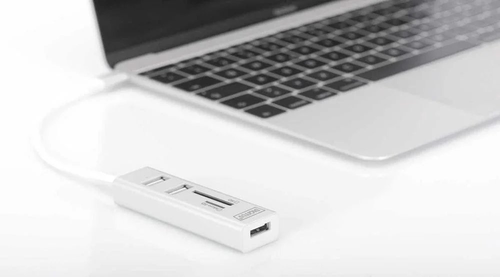 Digitus Da-70243 Leitor de Cartões Usb 2.0 Branco