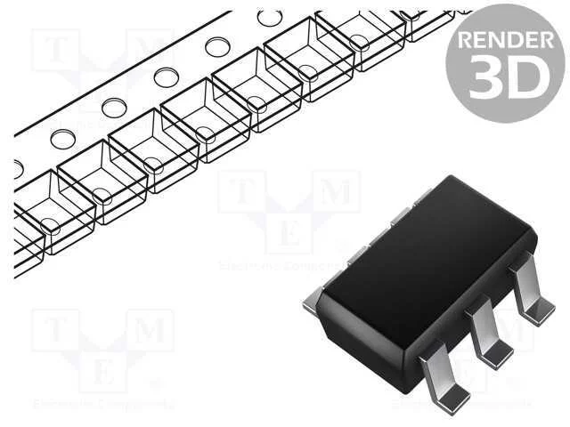 Ic: Conversor D/A, 8bit, 1,8msps, Ch: 1, Sot23-Th.