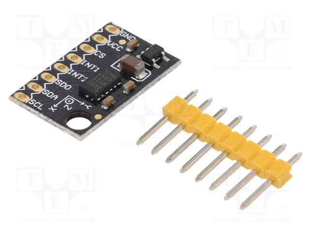 Sensor: Acelerómetro, 3,3÷6vdc, I2c,Spi, Adxl345,.