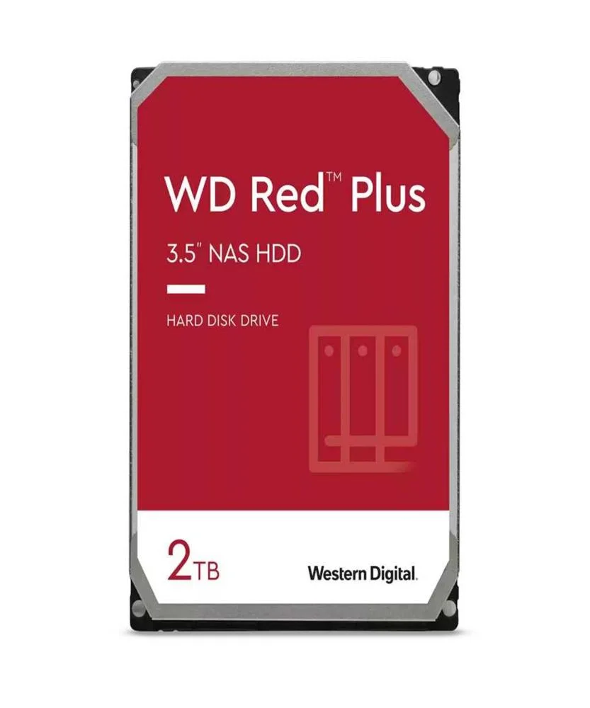Disco Rígido Nas 3.5" Red Plus 2tb 5400 Rpm 64mb .