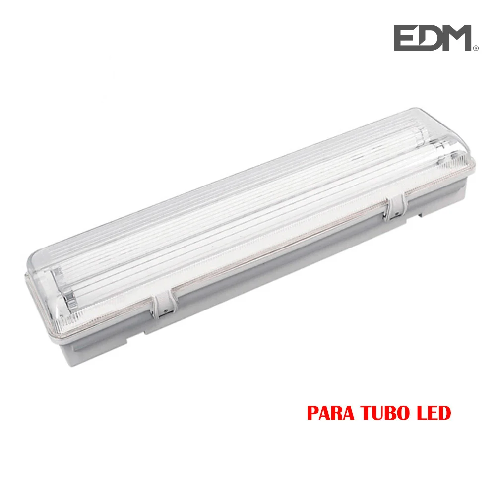 Armadura com Plastico para 2 Tubos LED de 9w 65cm