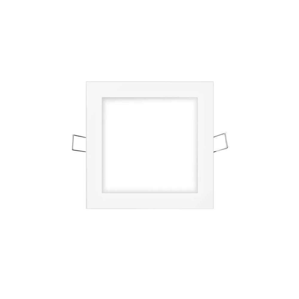 Mini Downlight LED Edm 6w 320 Lumen Quadrado 12cm