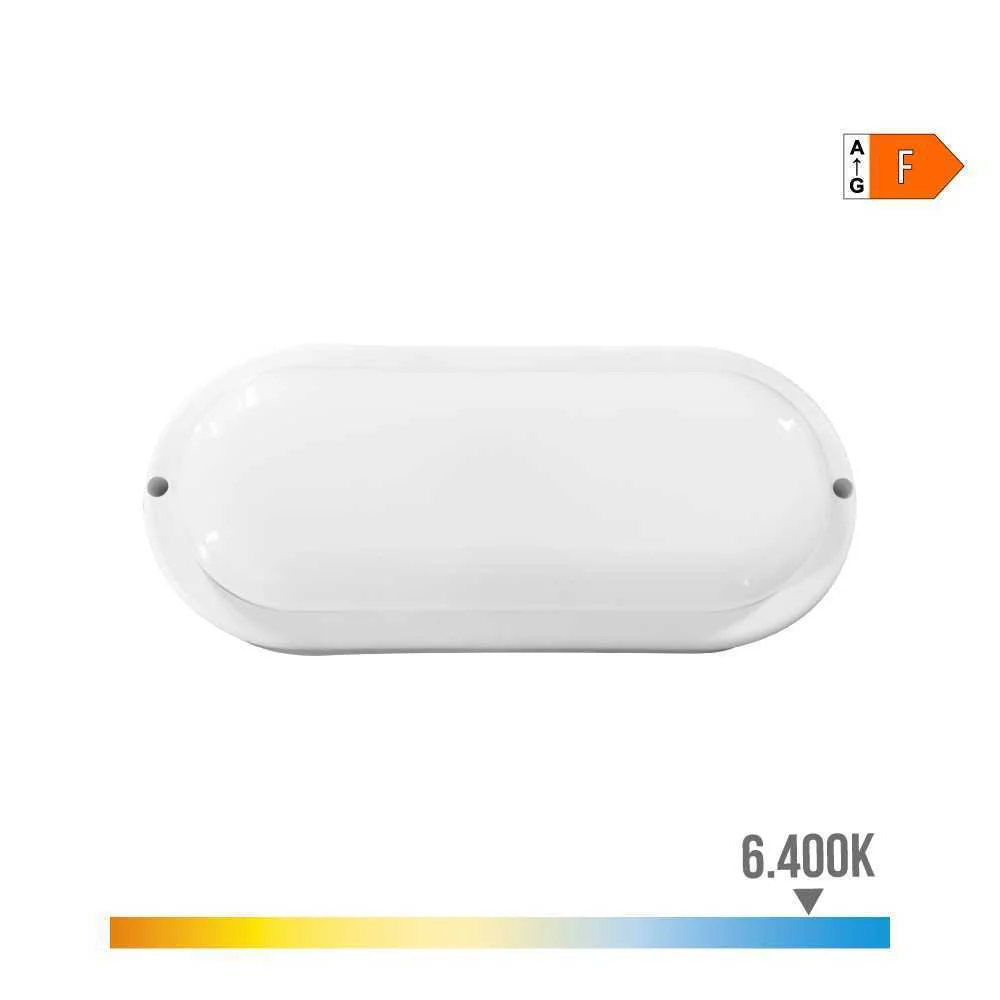 Aplique Oval LED 18w 1820lm 6400k 23x4,5x10,2cm E.