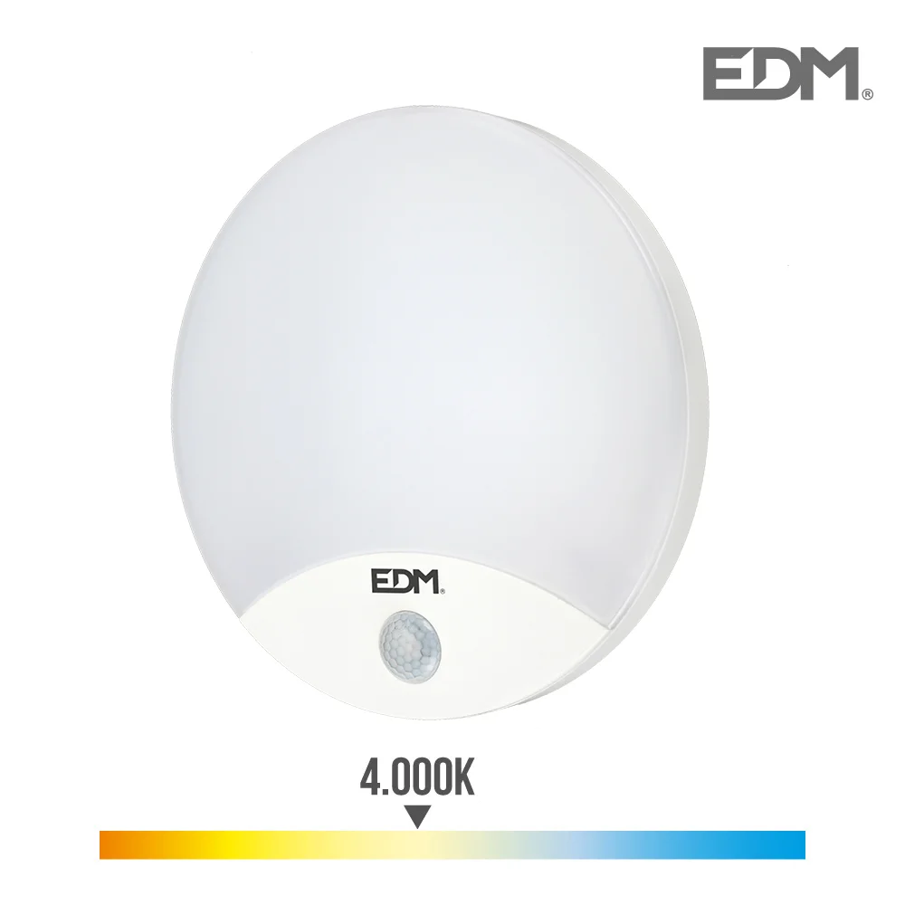 Aplique Redondo Exterior LED 15w 1250 Lumens 4.000