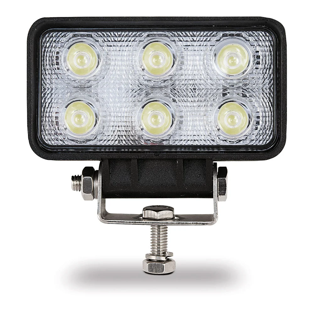Foco de Trabalho Retângular - 6 Leds 18w 1200 Lm