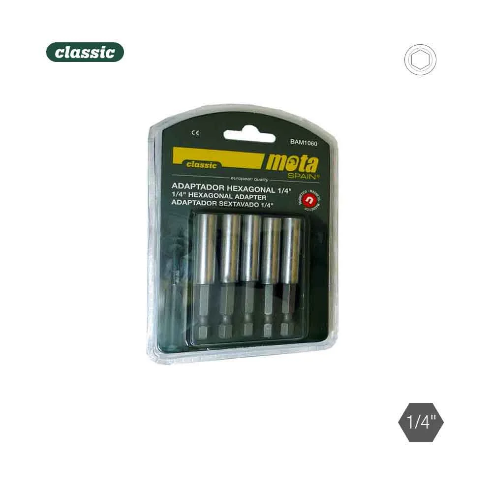 Pack 5 Adaptadores Hexagonais Magnetico 1-4 10x60.