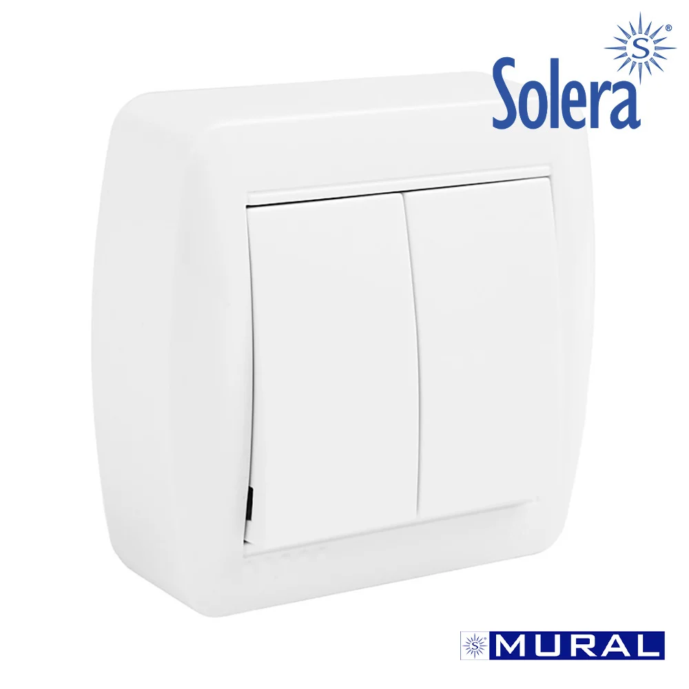 Interruptor Parede Duplo 10a 250v - Solera