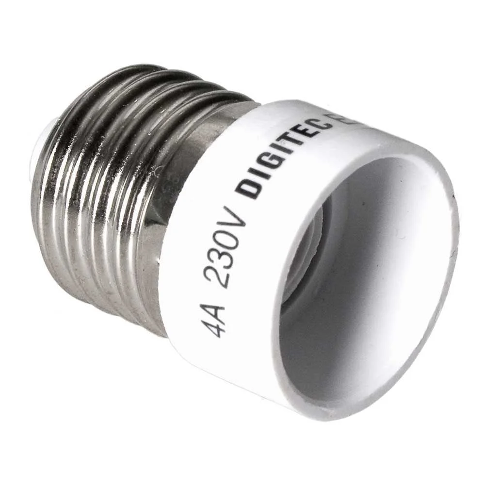 Adaptador de Casquilho E27 a E14 Apenas para 12v