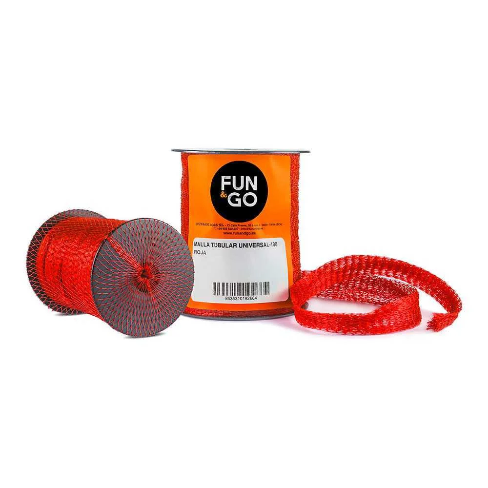 Malha Tubular para Embalagem Universal-100 Vermel.