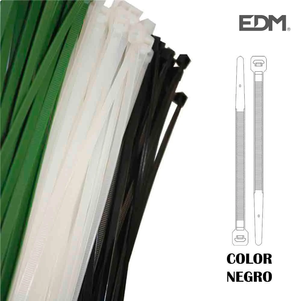 Abraçadeiras Preta 380x4,8mm Saco 100 Unidades