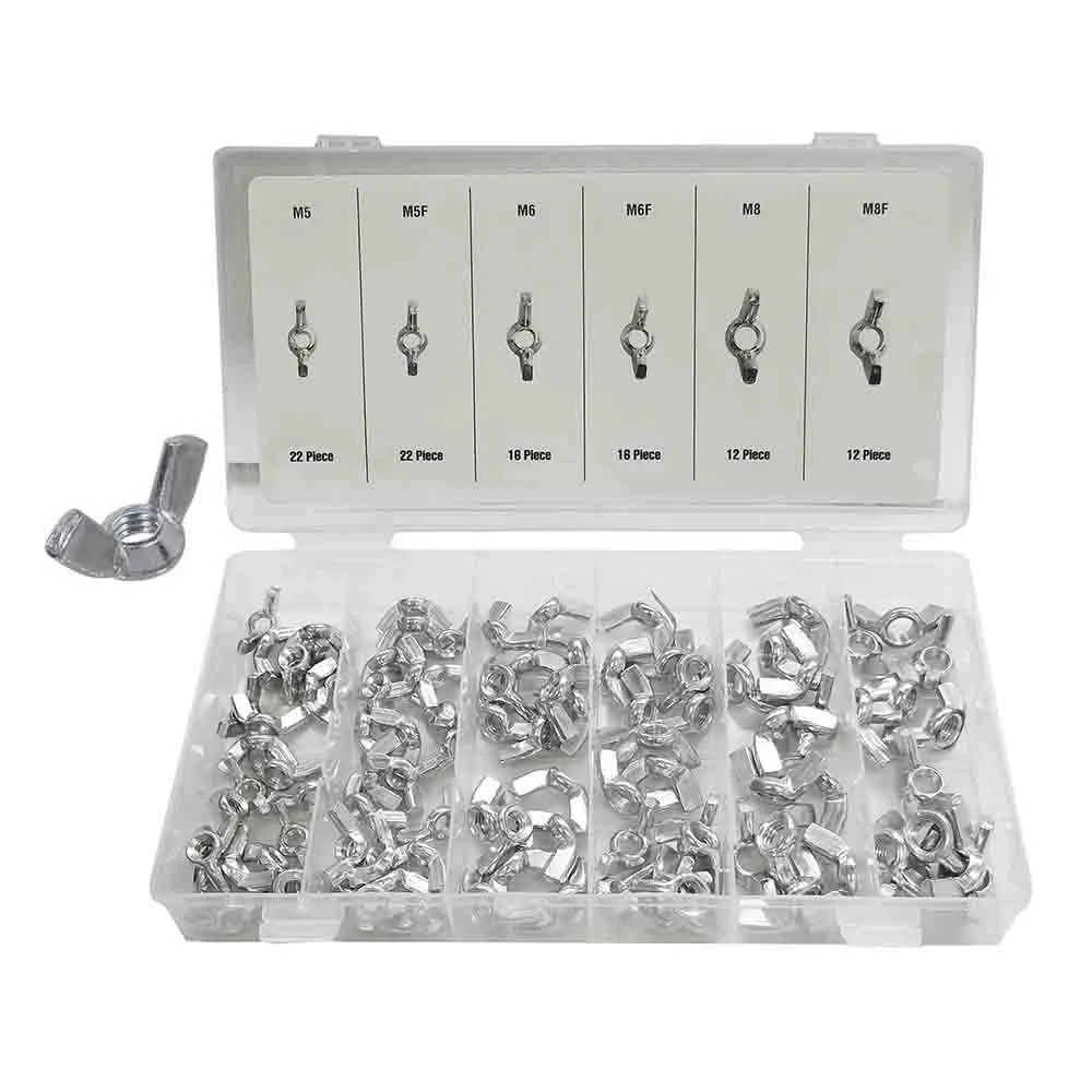 Set de 100 Porcas de Orelha Varios Tamanhos