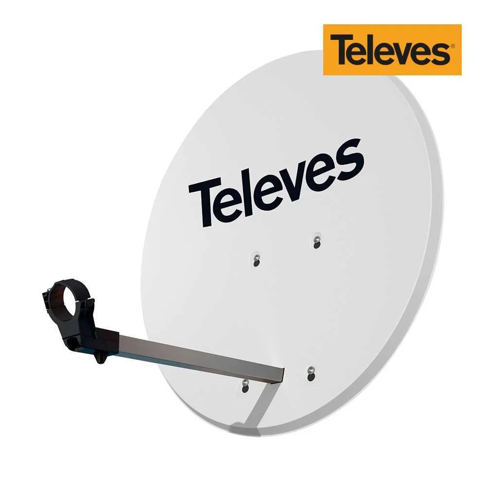 Antena Parabólica 63cm Offset Branco Televes