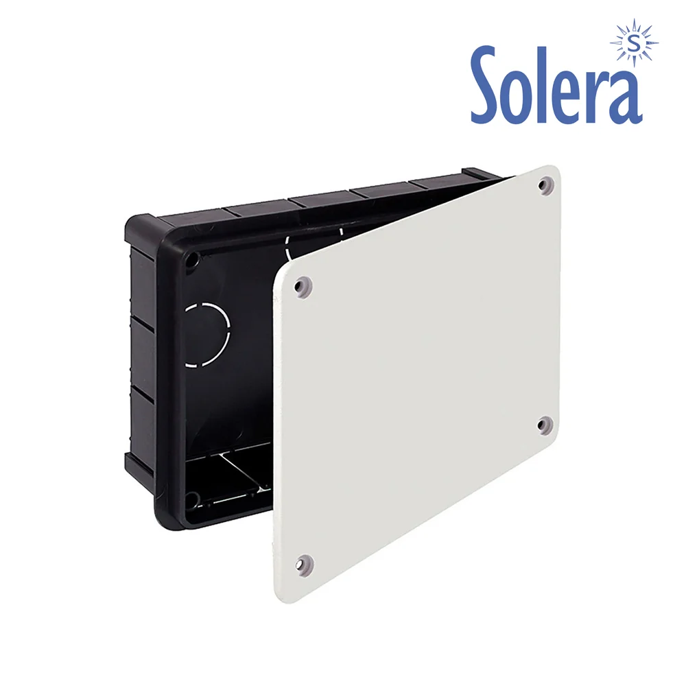 Caixa Quadrada 200x130x60mm com Parafusos Retract.