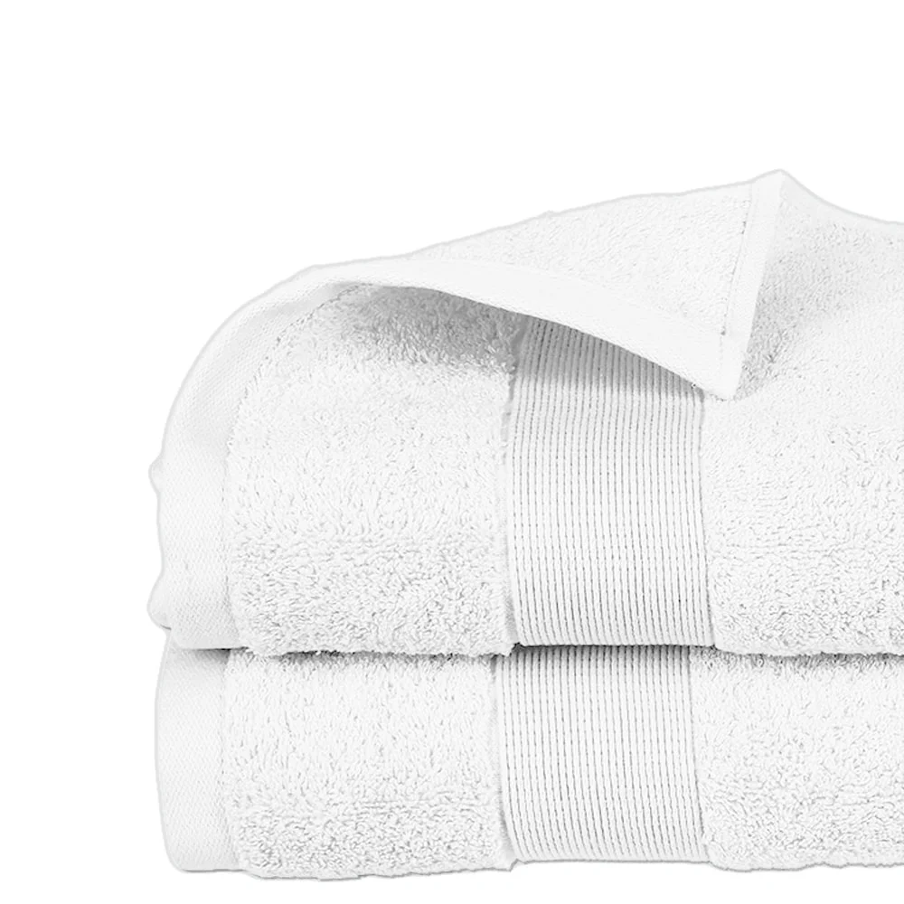 Toalha Rizada 450gr Cor Branco 70x130cm
