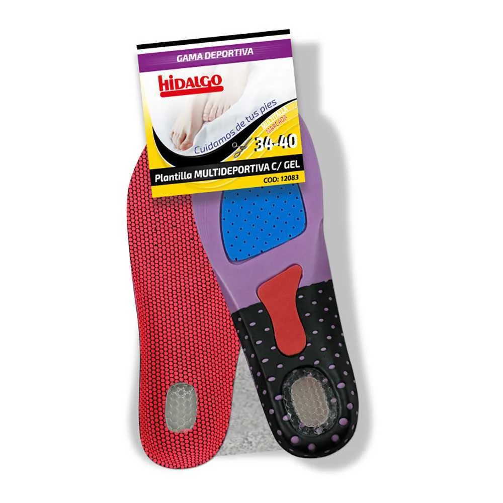 Palmilha para Calçado Multidesportiva Gel