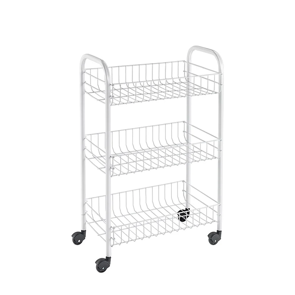 Carrinho Multiusos 3 Prateleiras 41x23x63cm Metalt