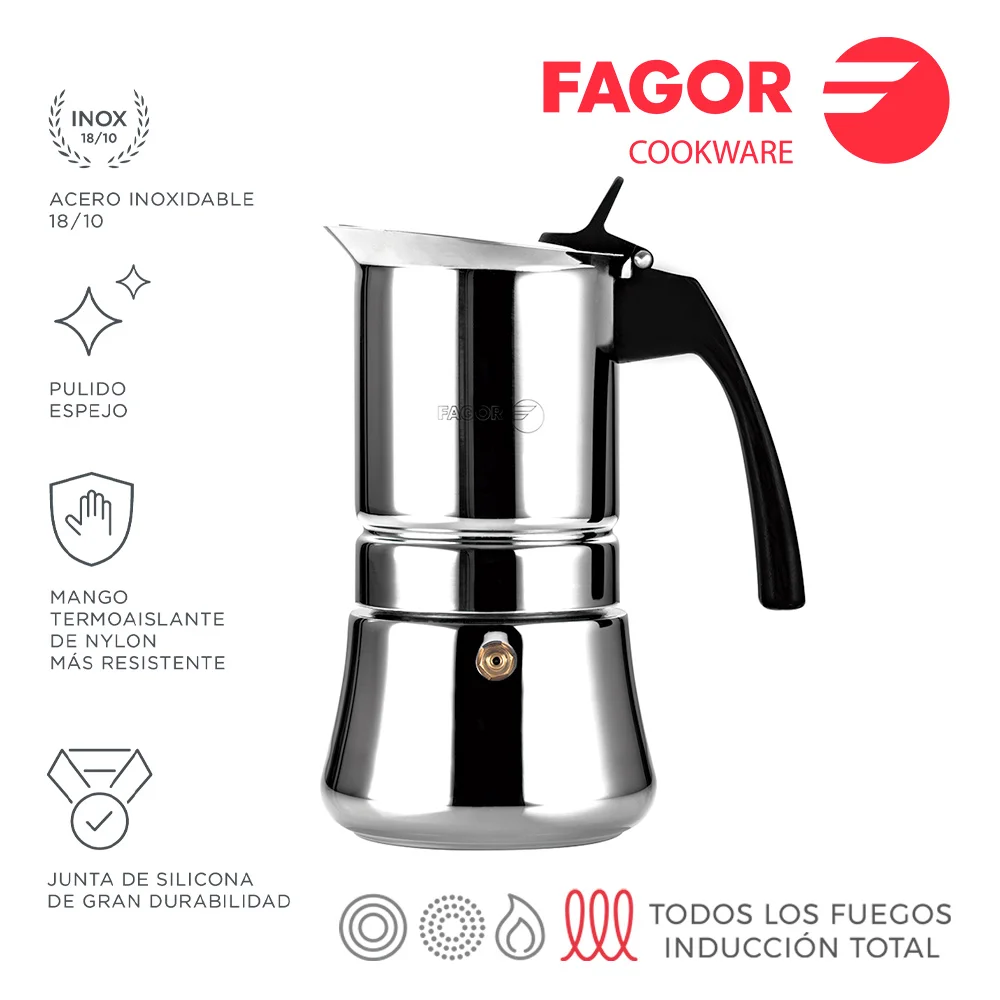 Cafeteira Inox Etnica 6t Fagor