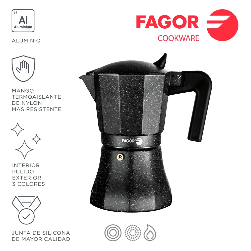 Cafeteira Tiramisu 9t Alumínio 3004 Fagor