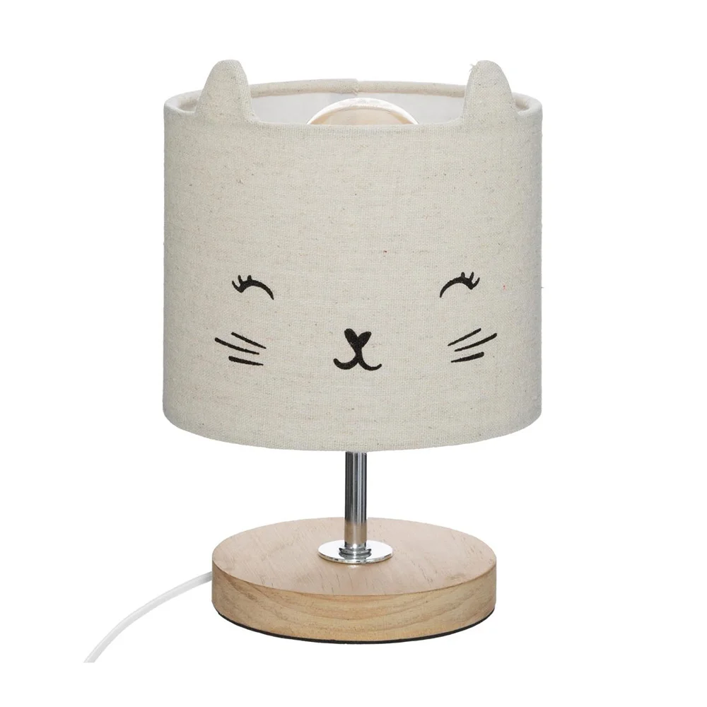Candeeiro Infantil de Mesa Cat E14 (Lâmpada Não.