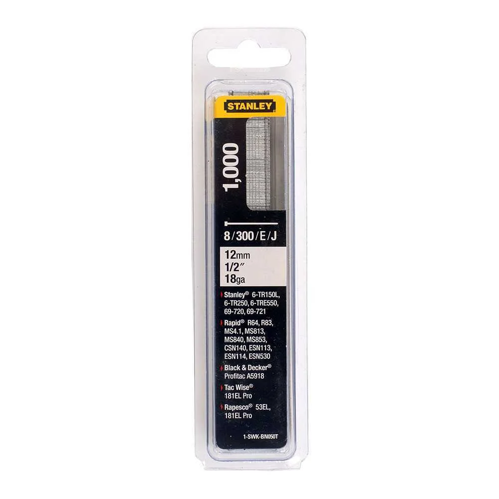 Caixa 1000 Pregos/Brad 8/300/E/Tipo J - 12mm 1-Sw.