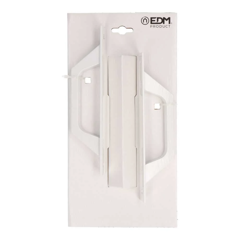 Blíster Puxador Placa Reta 6804 Aluminio Branco E.