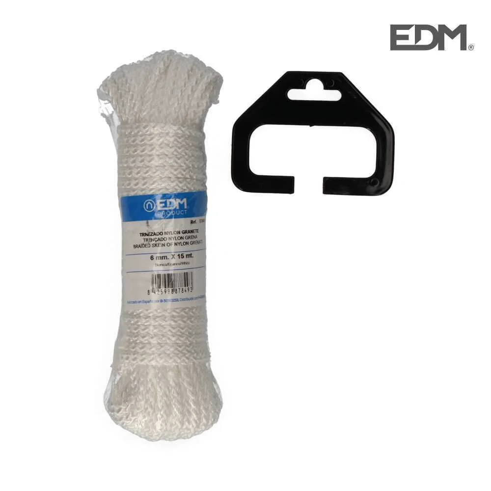 Pele Trençada Nylon 15mts Branco Grená