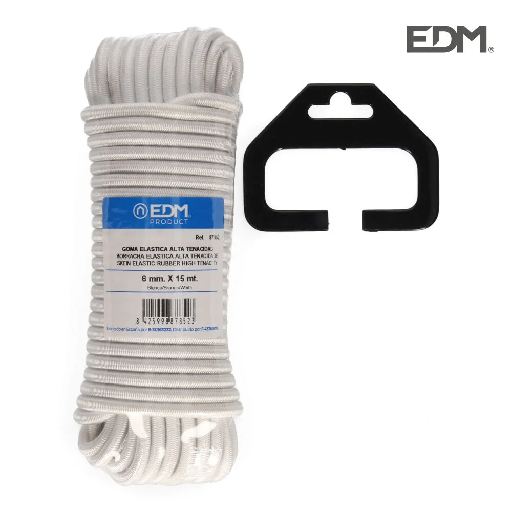 Rolo 10m . Borracha Elastica Alta Tenacidade Bran.