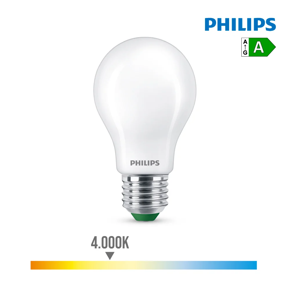 Lâmpada Ultra Efficient LED Classic 4w 840im E27 .
