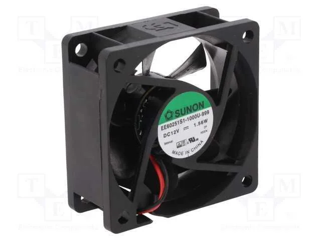 Ventilador: Dc, Transversal, 12vdc, 60x60x25mm, 3.