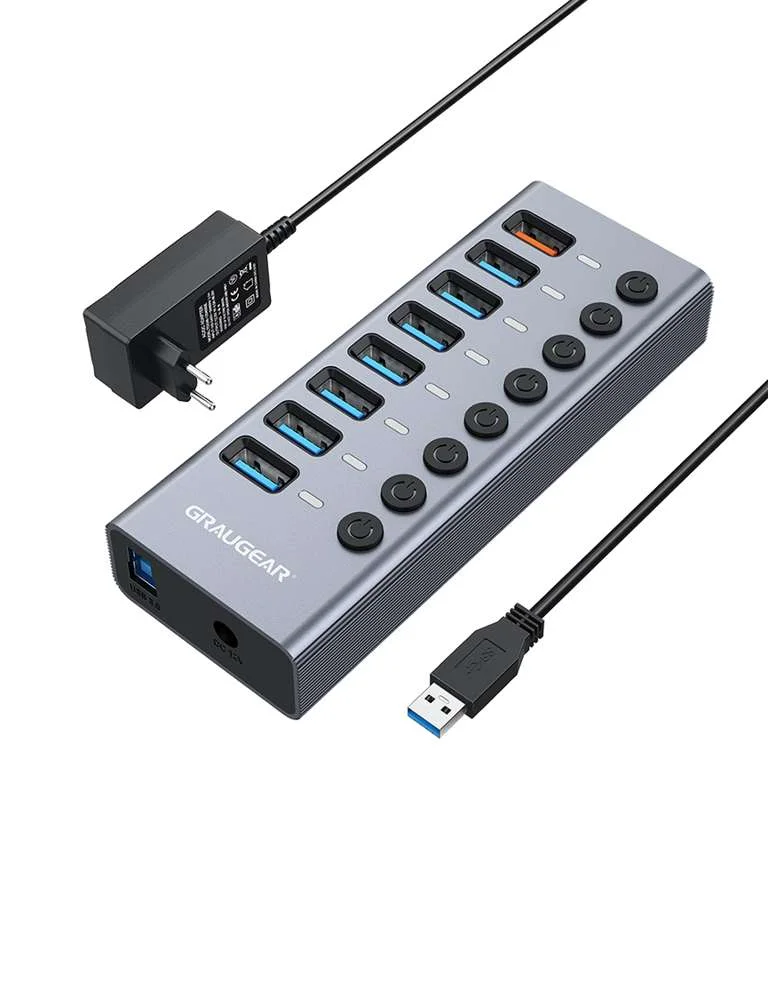 Graugear G-Hub71-A Hub de Interface Usb 3.2 Gen 1.