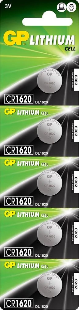 Pilha Lítio Botão Cr1620 3v 78mah 2.0x16.0mmø