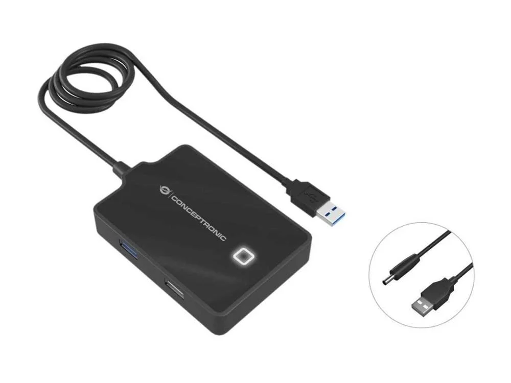 Adaptador Hub "4-Em-1" Usb 3.0/2.0 - 1x Usb-A 3.0.