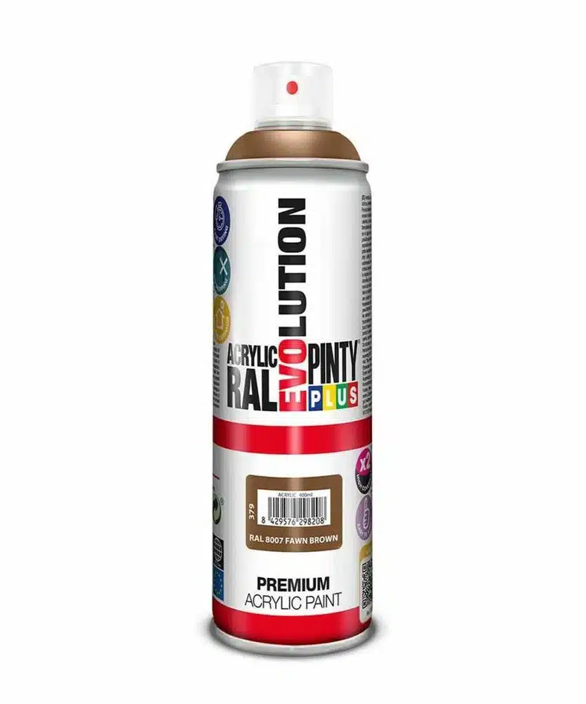 Tinta em Spray Pintyplus Evolution Ral 8007 Fawn .