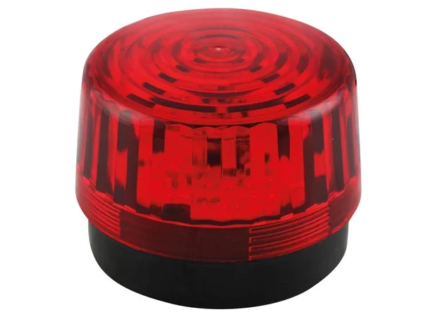 Luz LED Intermitente - Vermelha - 12 Vdc  100 Mm