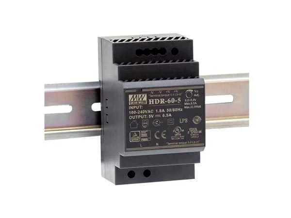 Fonte de Alimentação 15 V 4 a 60 W para Calha Din