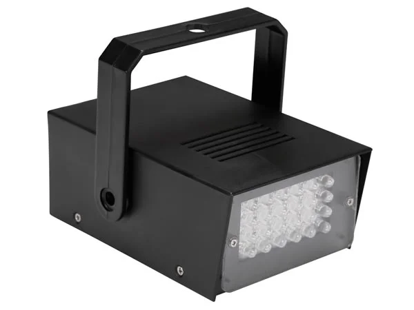 Mini Strobe LED Branco - 24 Leds - Bateria Operada