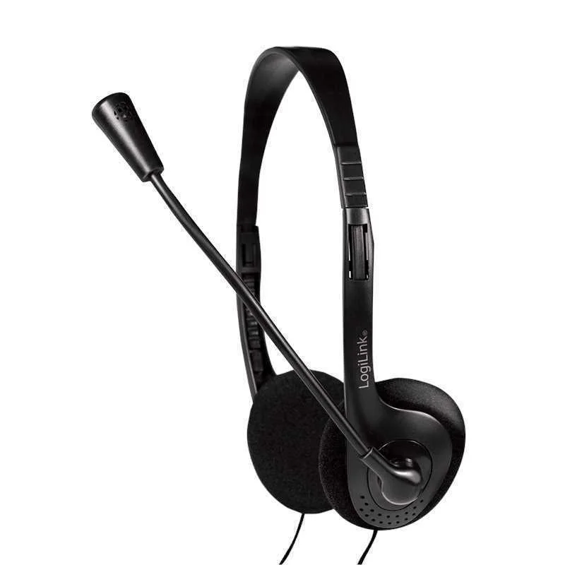Auscultadores Headset Hs0052 C/ Microfone Preto -.