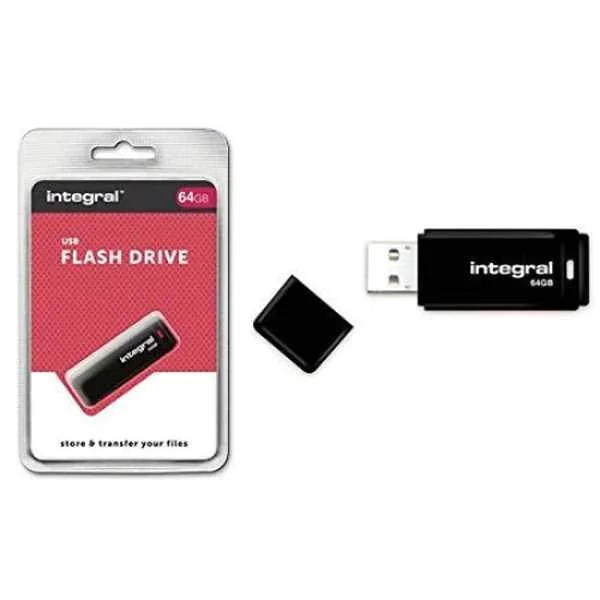 Integral 64gb Usb2.0 Drive Black Unidade de Memór.