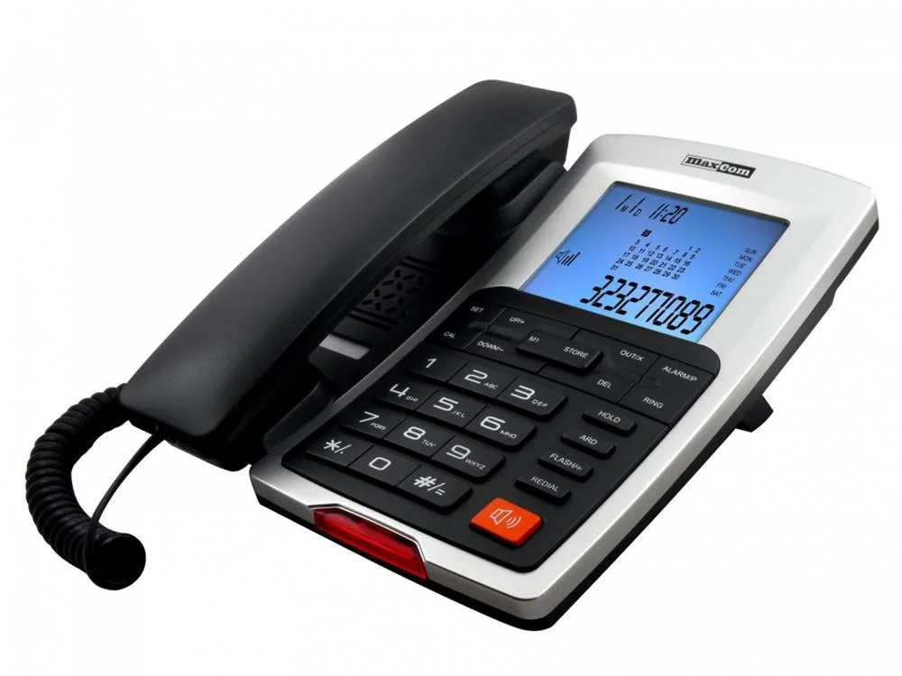 Telefone Fixo Maxcom Kxt709 Cinzento