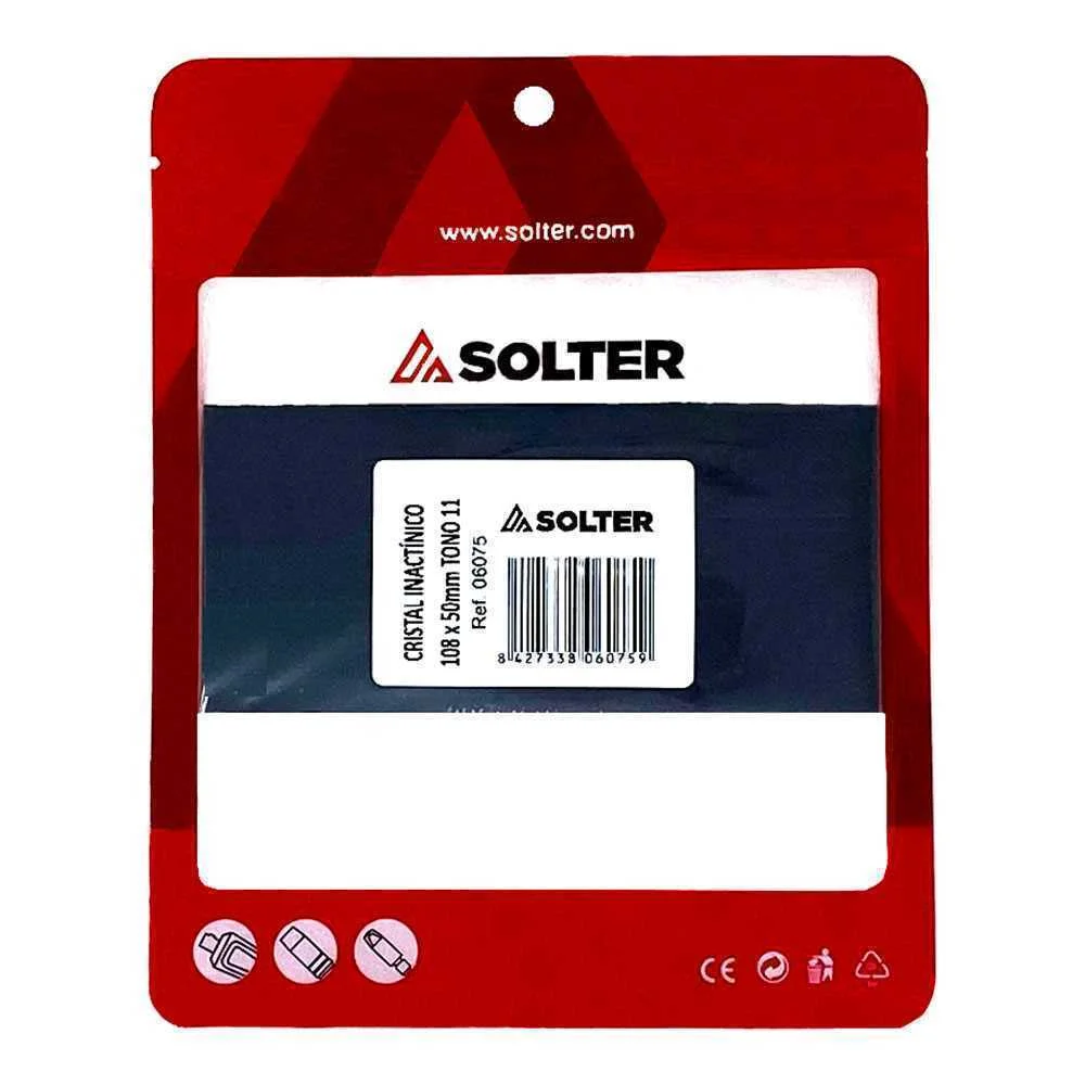 Vidro Inactínico 108x50mm Cabeça Solter