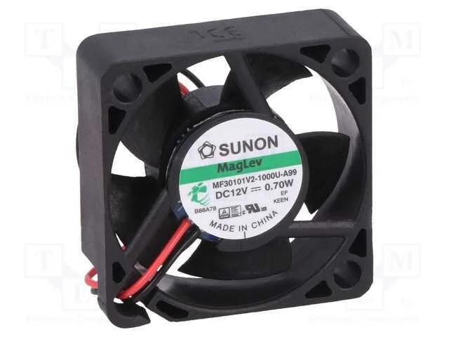 Ventilador: Dc. Transversal. 12vdc. 30x30x10mm. 7.